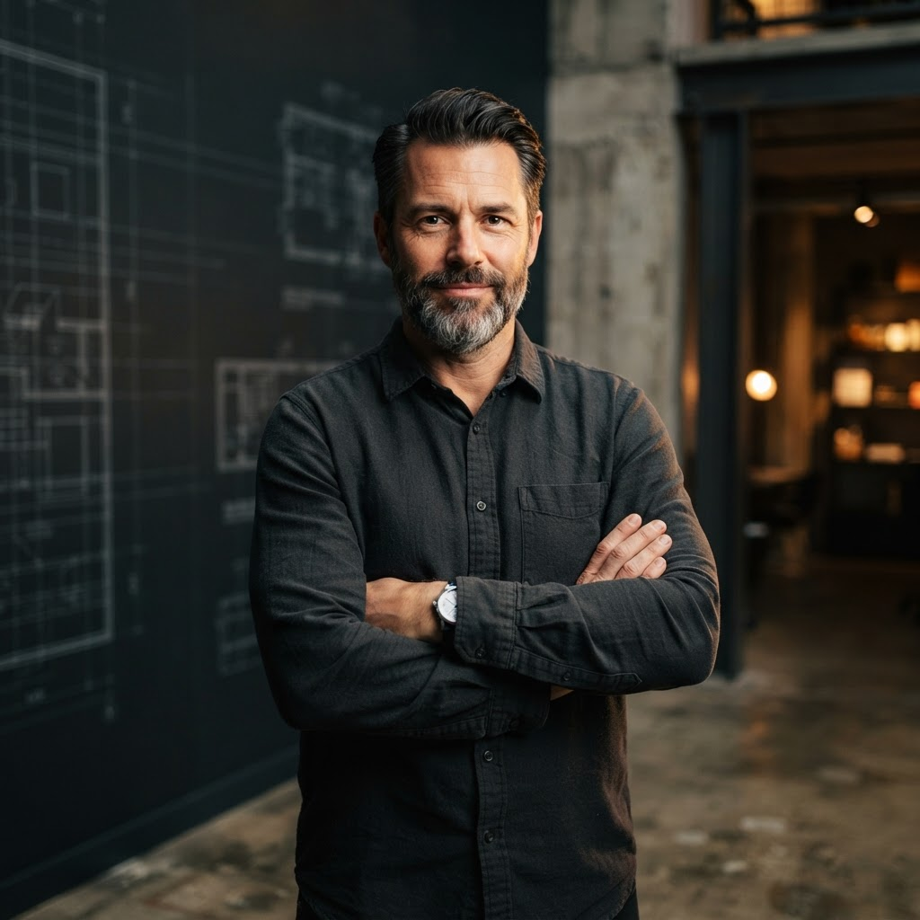 Portrait of Dave Johnson, founder of Legacy AI Services